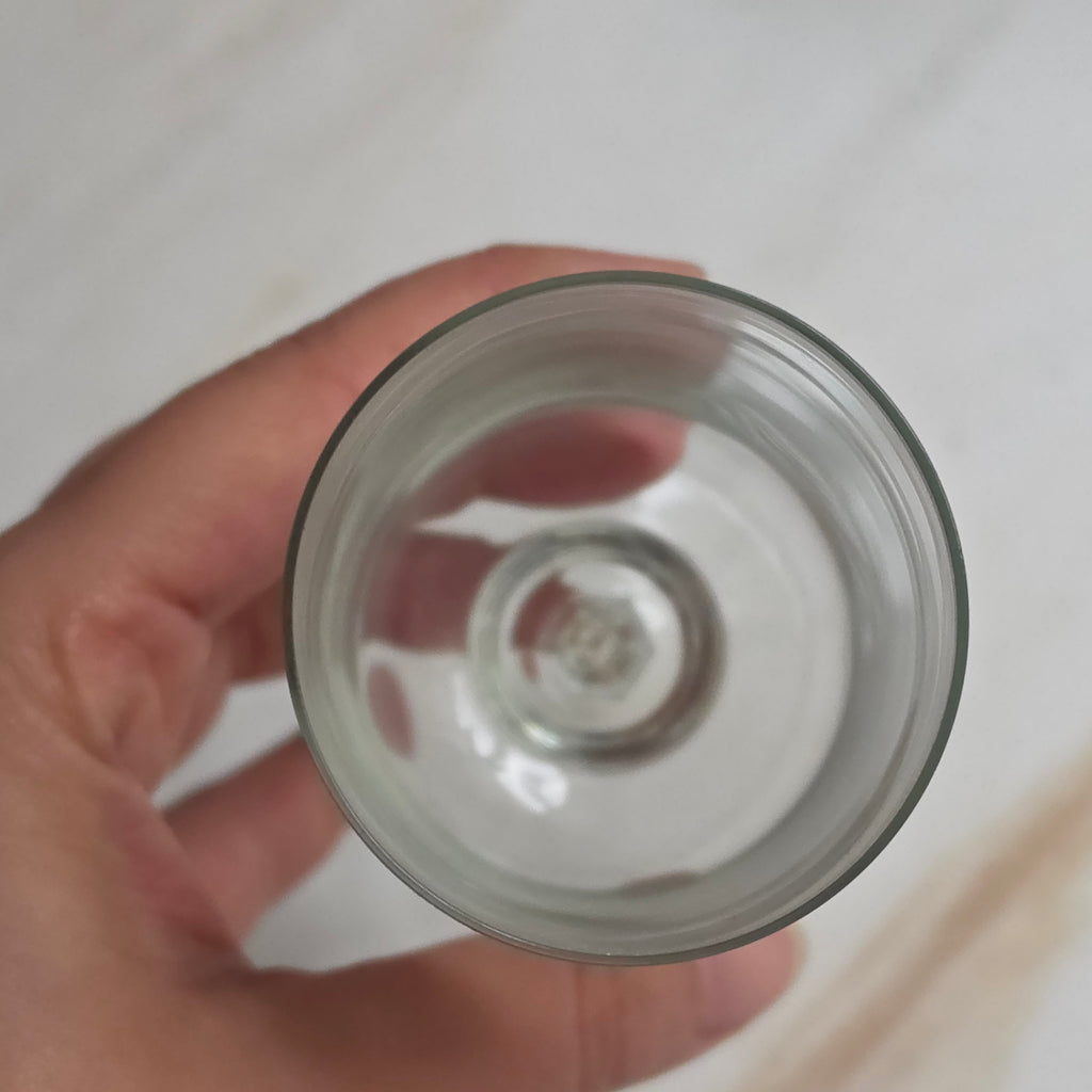5x Vintage Sektgläser - Aperitifgläser mit Spielkarten-Motiv & Goldrand
