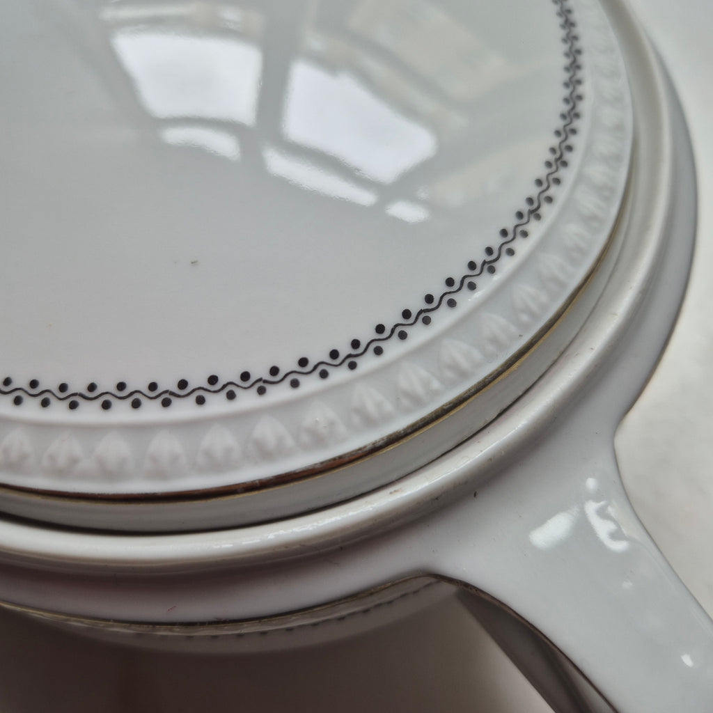 Silesia - Suppenterrine mit Deckel - Vintage Porzellan - oval