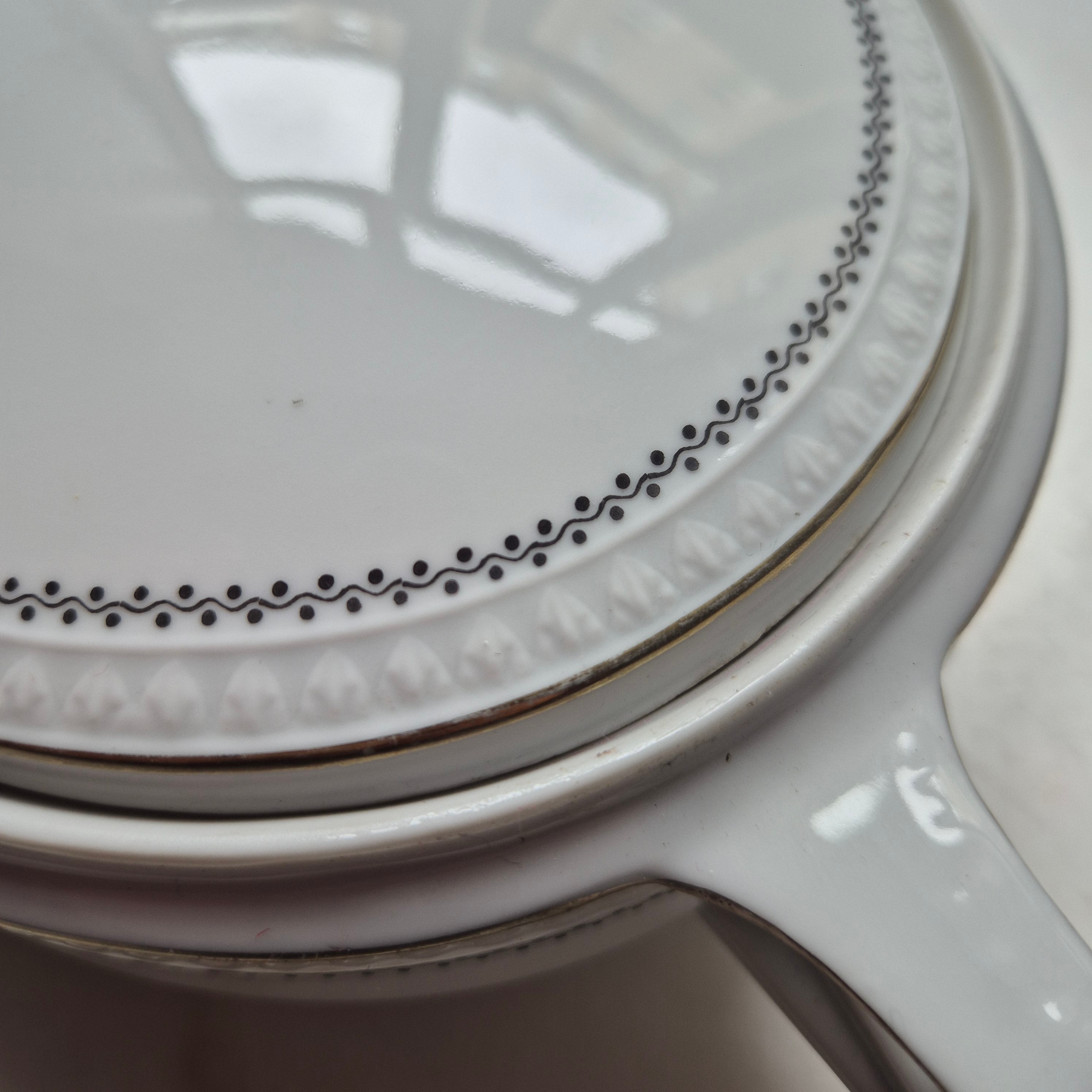 Silesia - Suppenterrine mit Deckel - Vintage Porzellan - oval