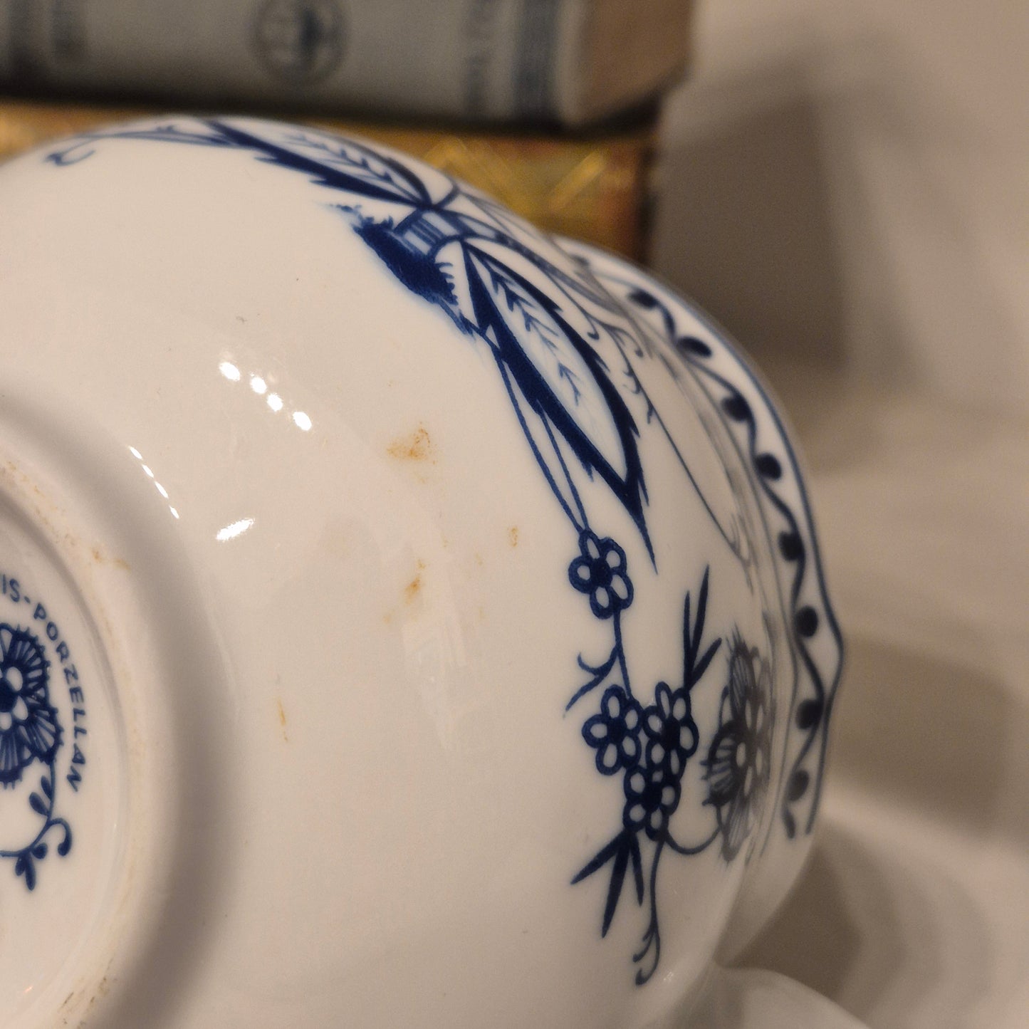 Triptis Porzellan Germany Zwiebelmuster Kännchen Sahnekännchen Milchkännchen