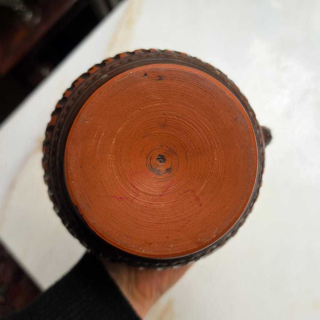 Vintage Scheurich Keramik Krug-Vase braun