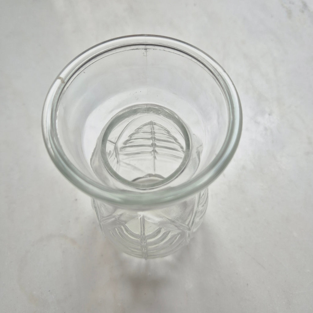 Vintage  Hyazinthenvase - Hyazinthenglas Vase - Pressglas