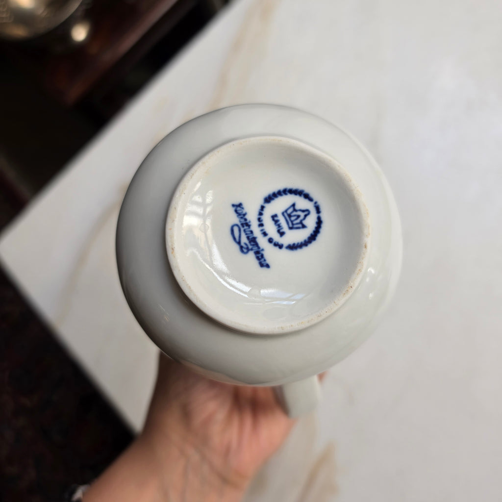 Kahla GDR Zwiebelmuster Tee Kaffeekanne Kanne Mokka Vintage blau weiß kobaltunterglasur
