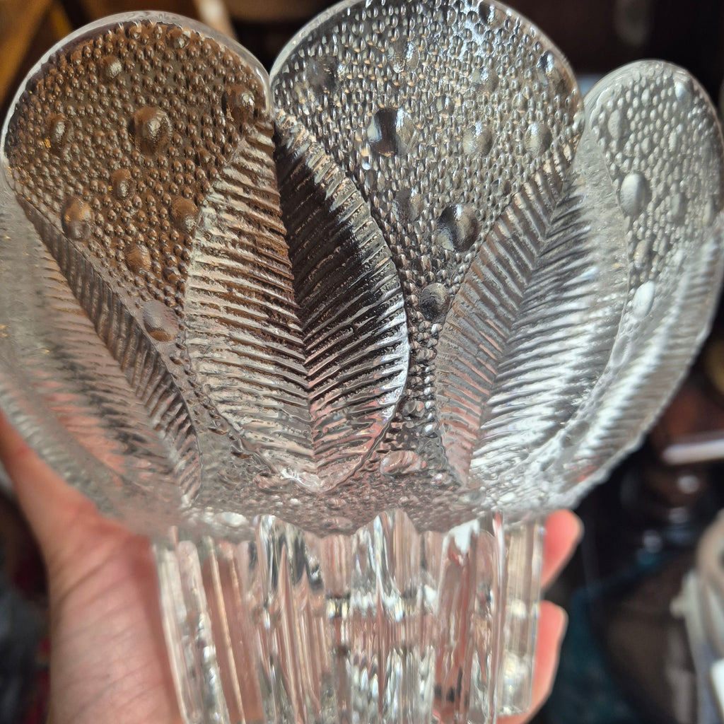 Vintage Lausitzer Glas Schale Medea Kristallschale