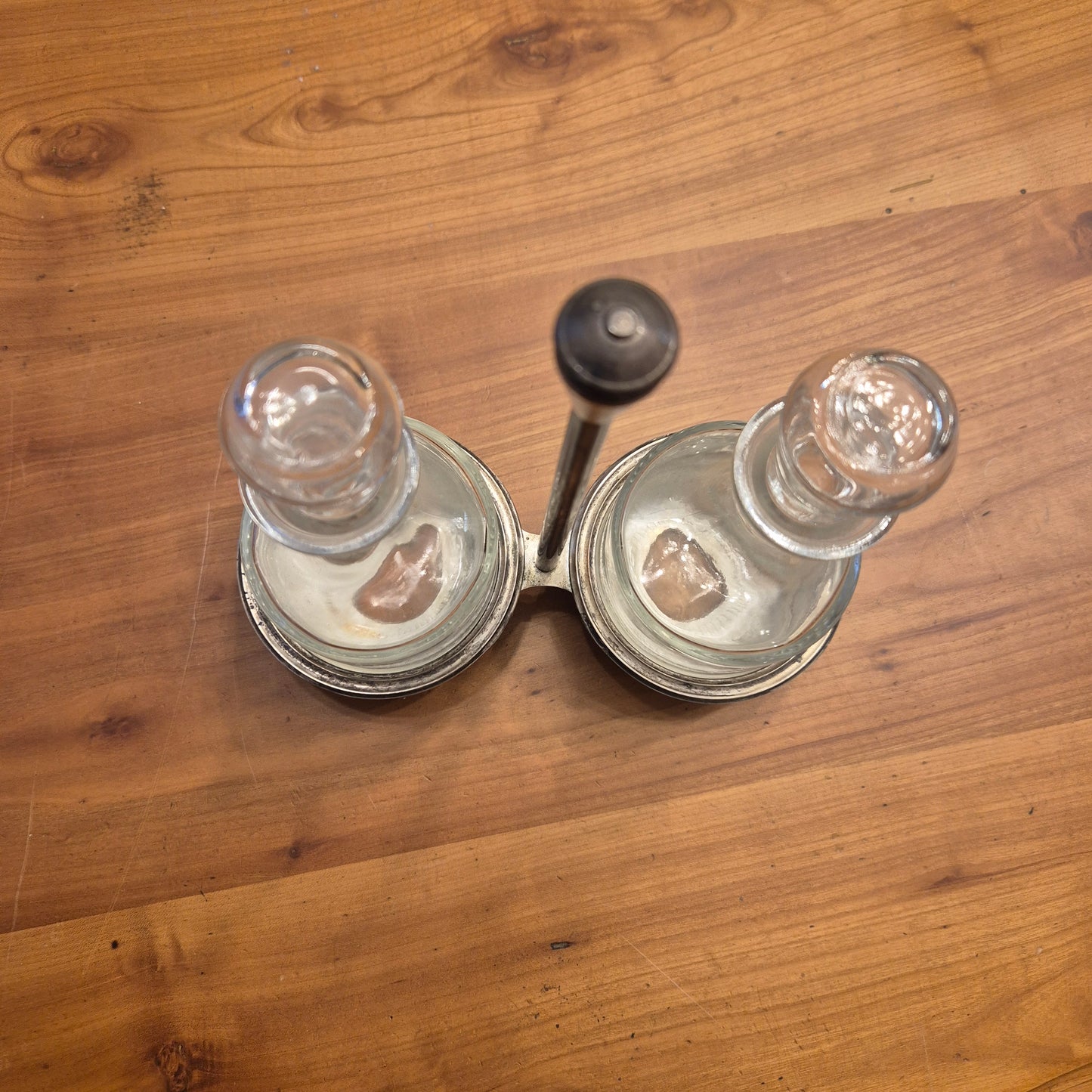 Vintage Menage für Essig und Öl 70er Jahre Karaffen