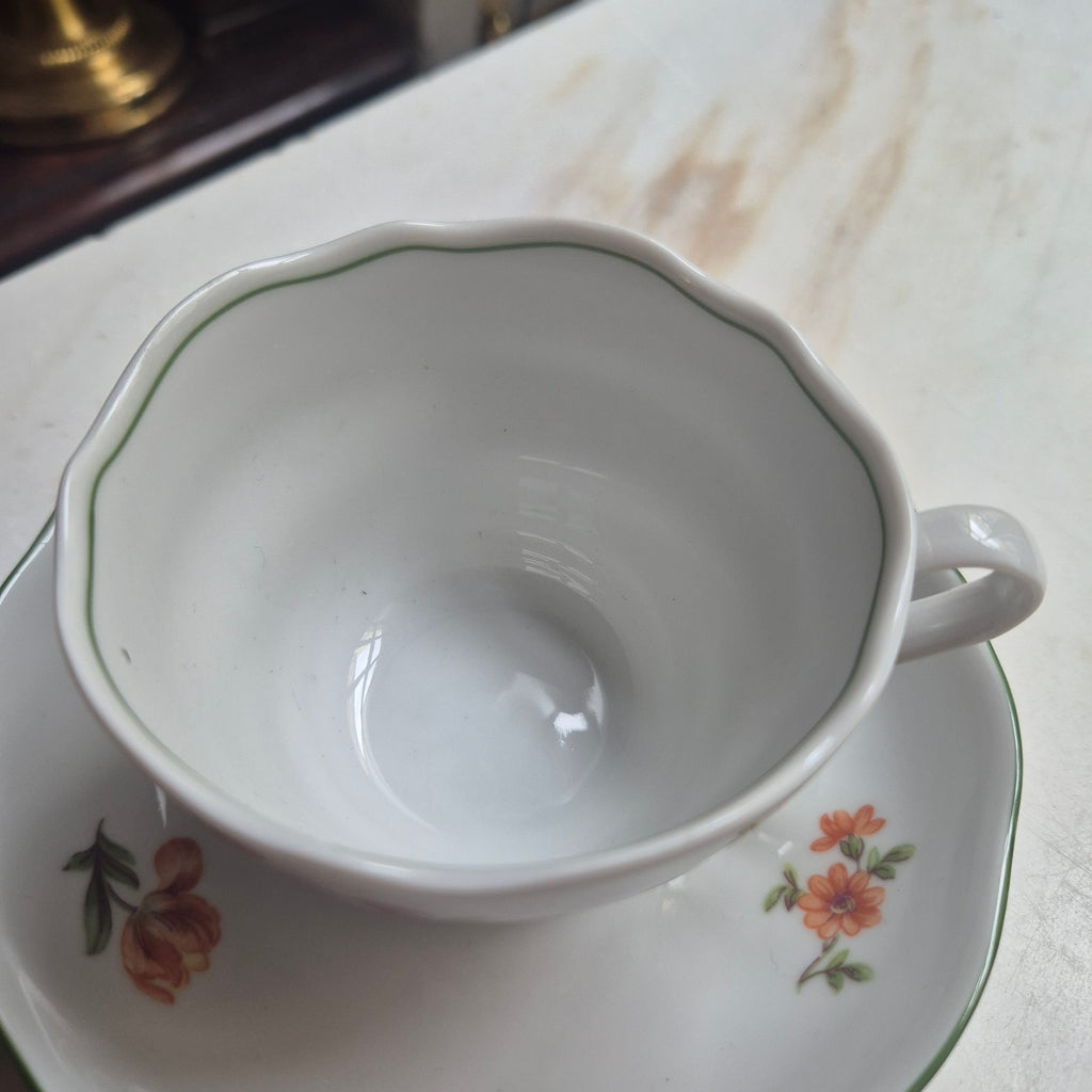 Vintage Kaffee- Teetasse von Kahla Blumendekor