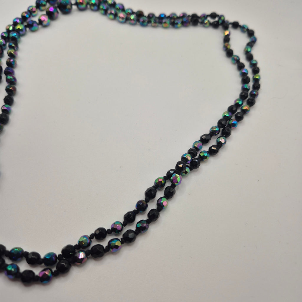 Kunstoff vintage kette bjnt schwarz