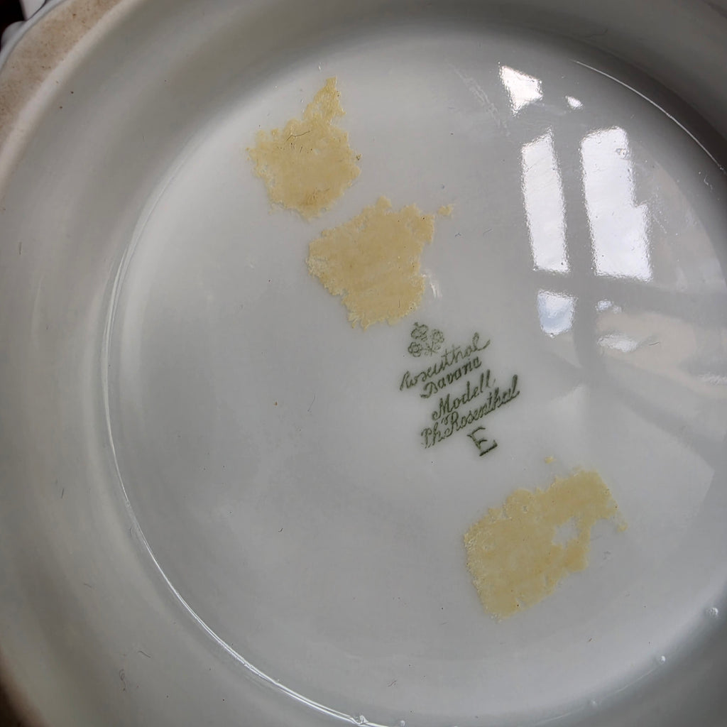 Antike Rosenthal Schale „Bavana“ – Edle Servierschale mit Goldstaffage & Ornamenten – Jugendstil