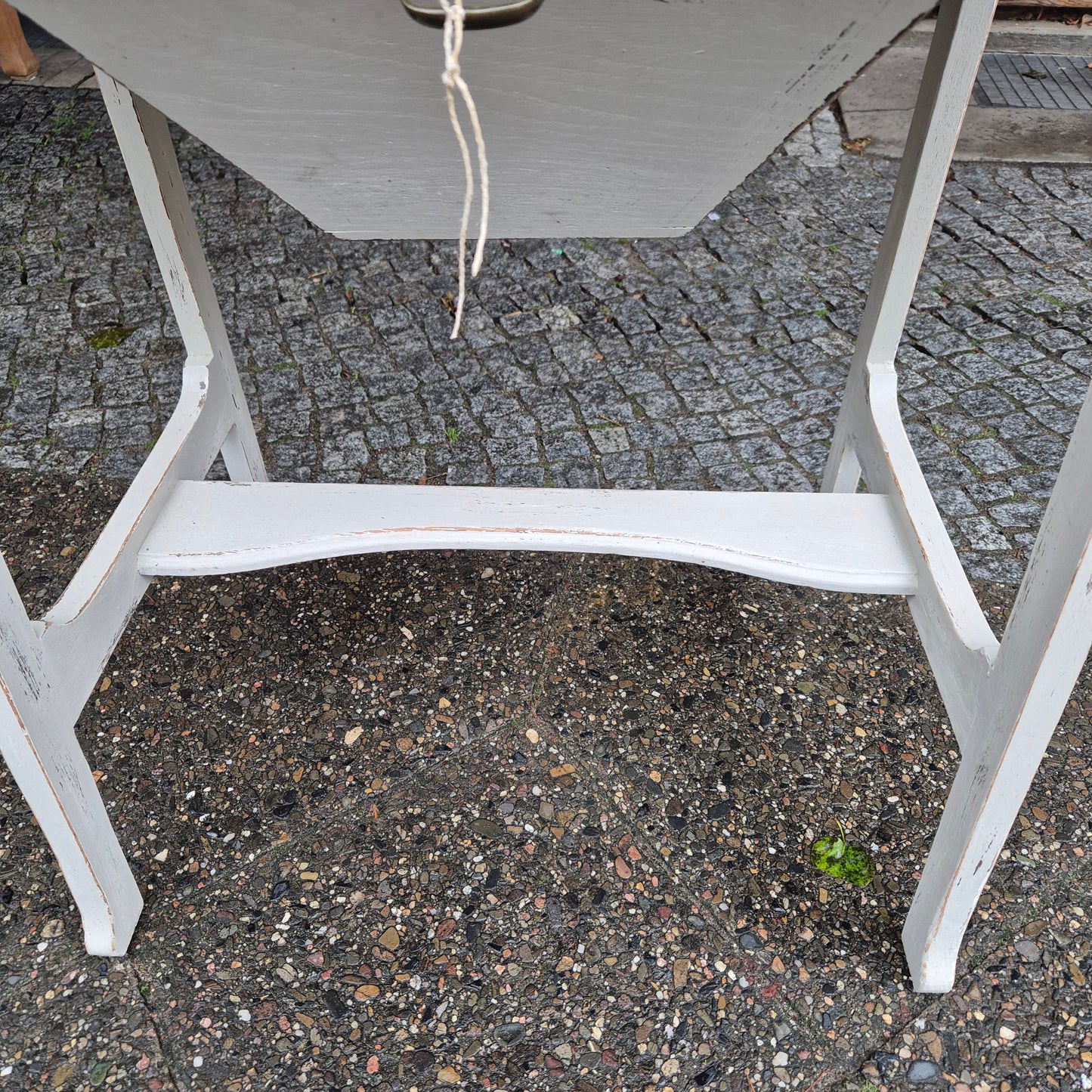 Antiker Jugendstil Nähtisch Beistelltisch Shabby Chic Landhaus Beige