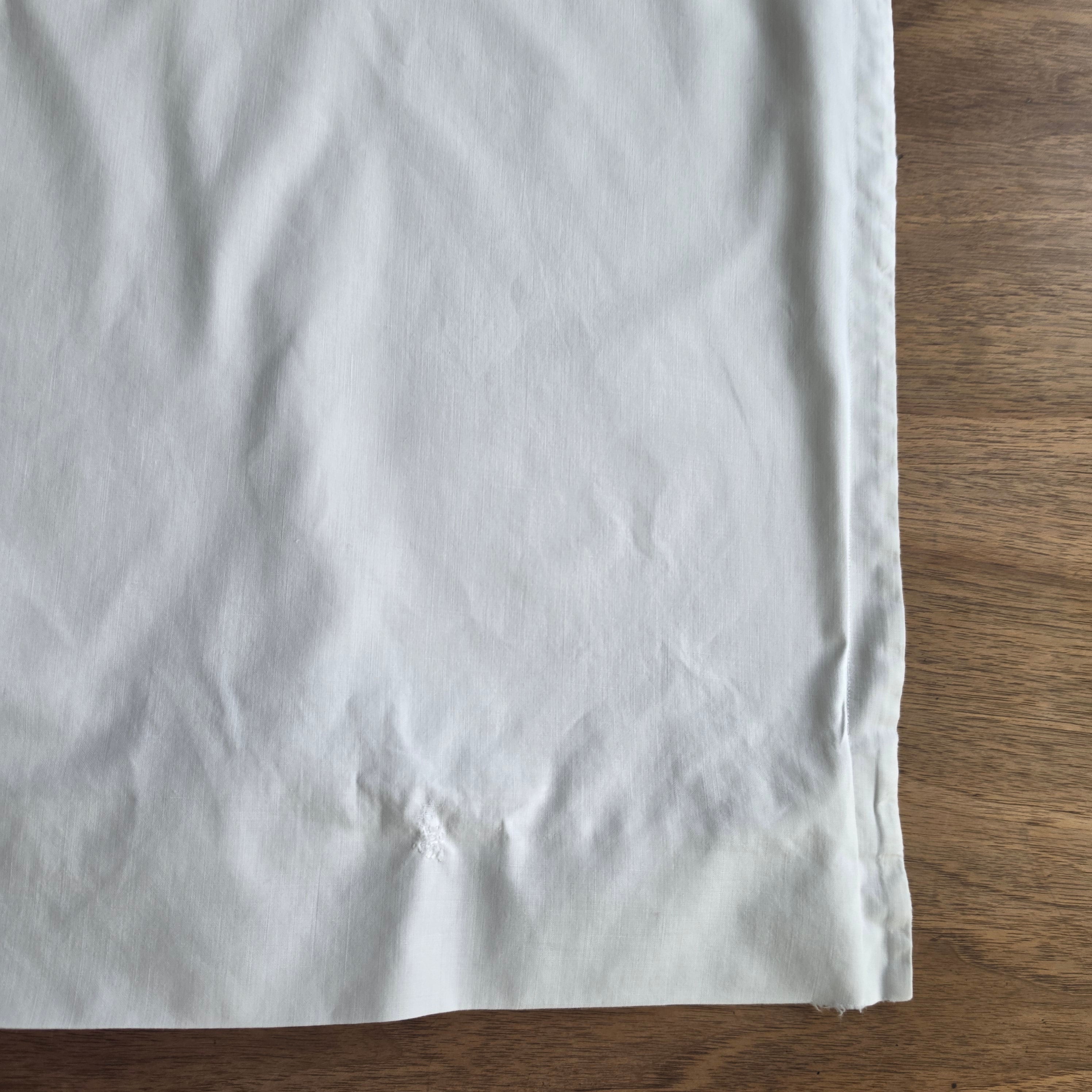 Baumwolle Upcycling-Potenzial pur: Shabby Chic Kissenhülle mit Häkelspitze - 65x75cm