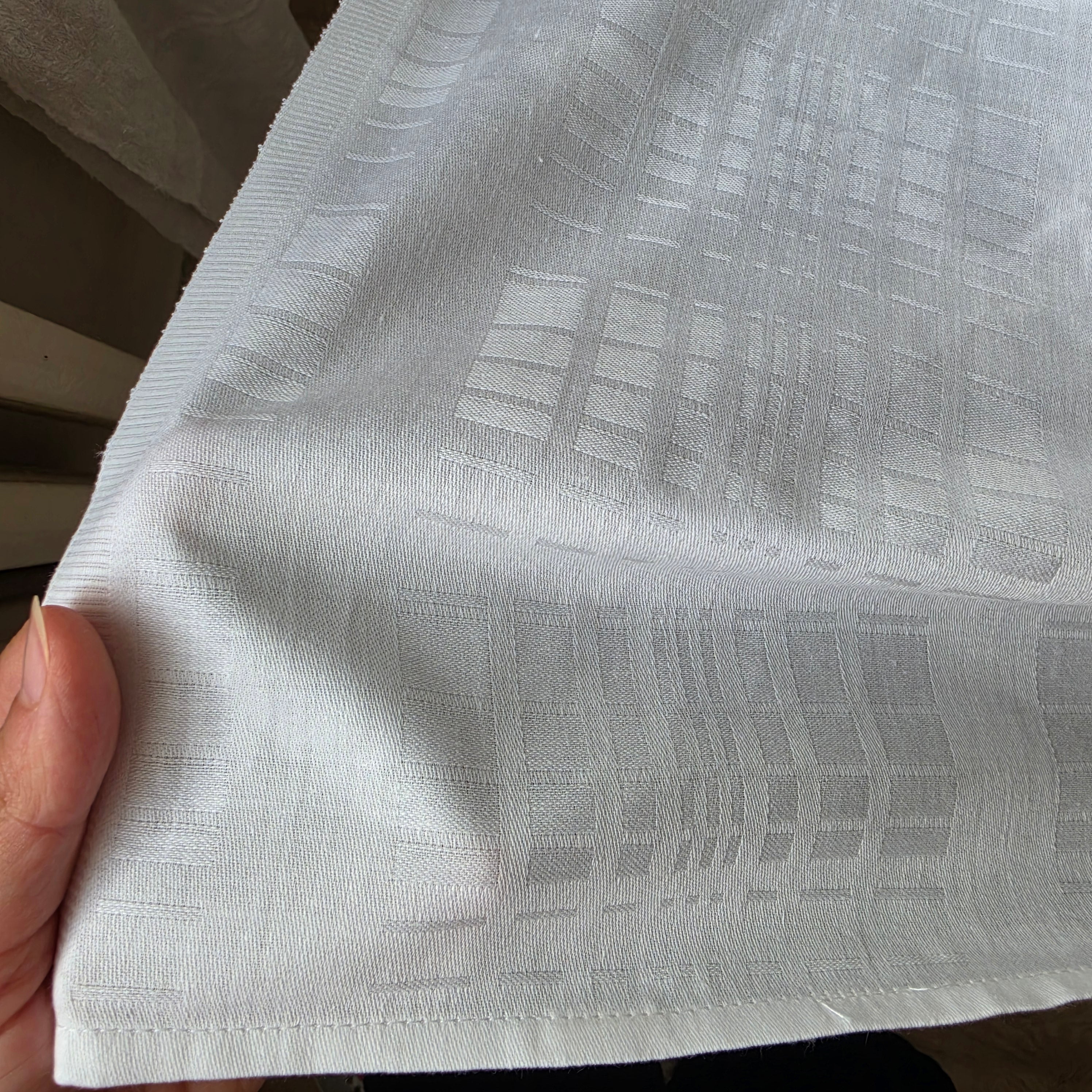 Elegante Vintage-Tischdecke mit edlem Webmuster – 100% Baumwolle - 130x170cm