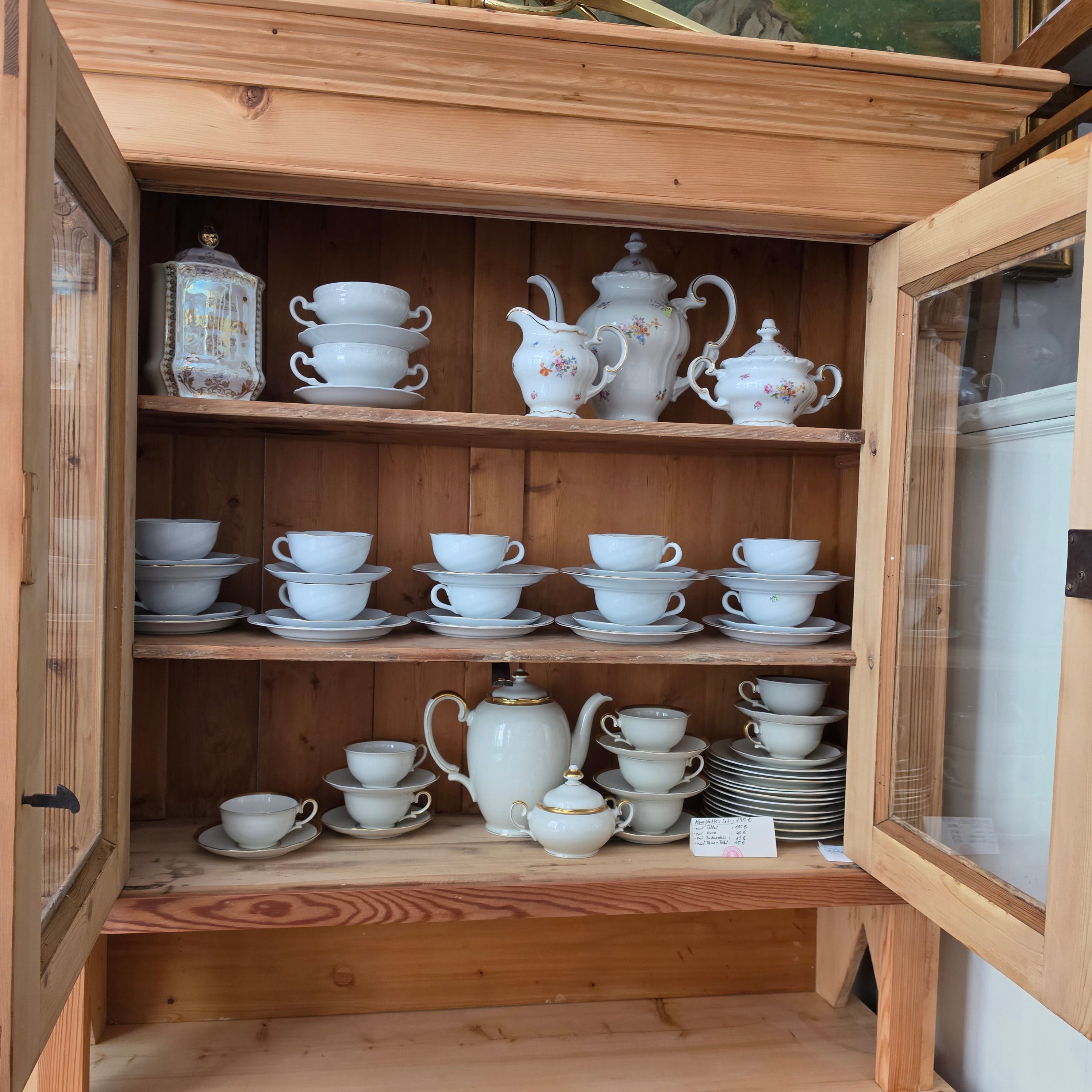 Antikes Jugendstil Landhaus Küchenbuffet Alt Vollholz Kiefernholz aufgearbeitet