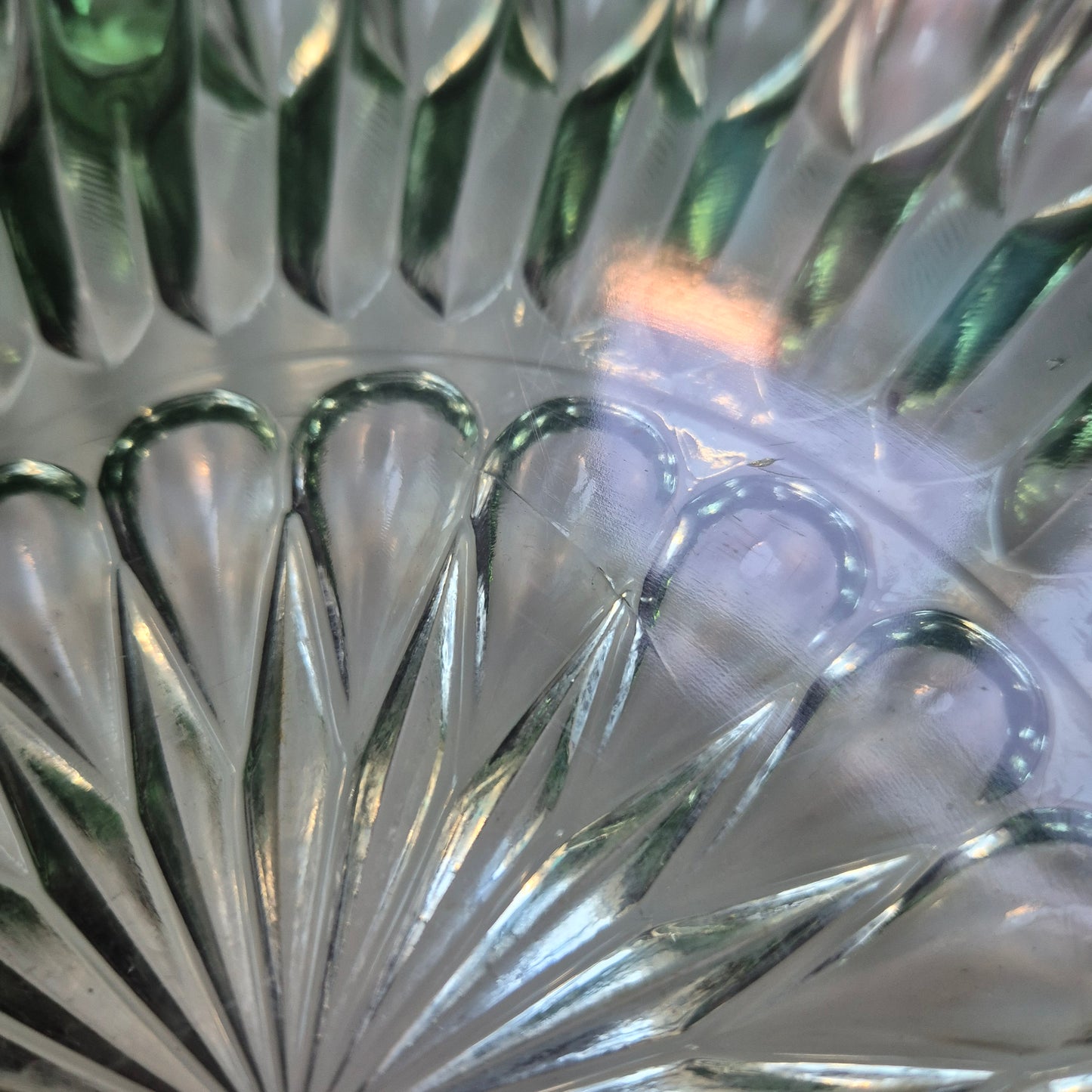 Vintage Torten Kuchenplatte Glas 70er Jahre