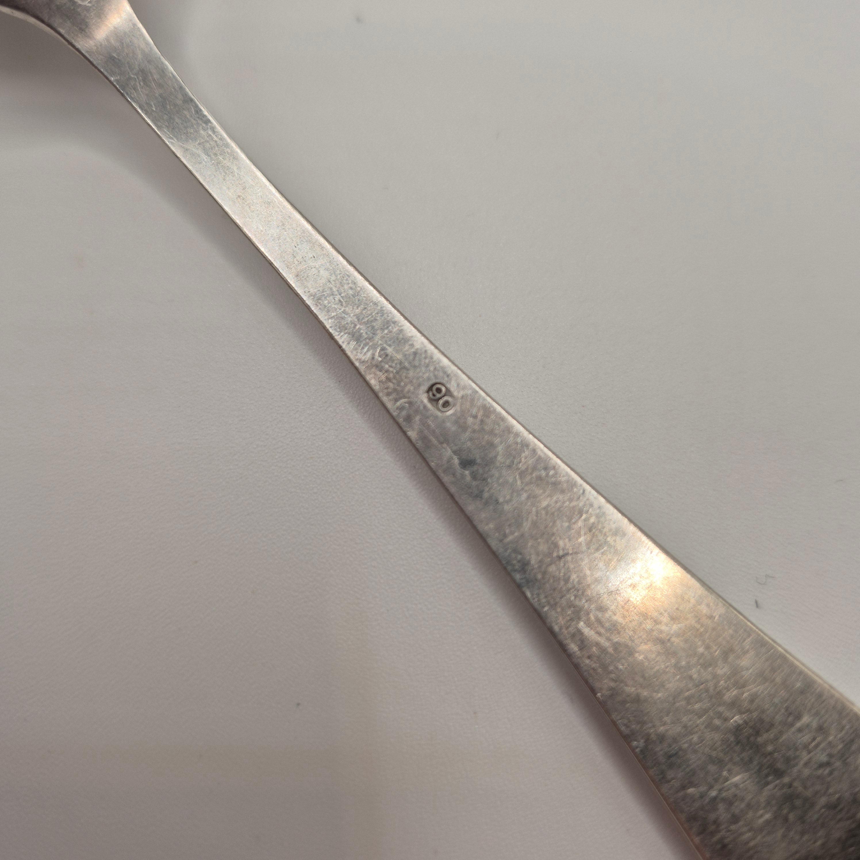 6x Jugendstil Teelöffel versilbert 90er Auflage