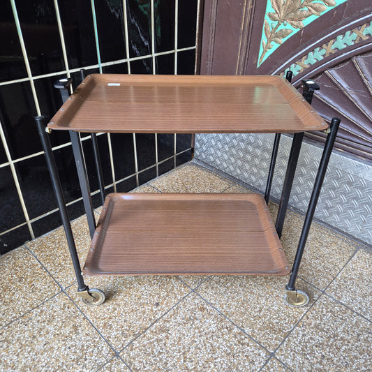 Vintage Servierwagen Bremshey & Co Beistelltisch klappbar 70er Jahre