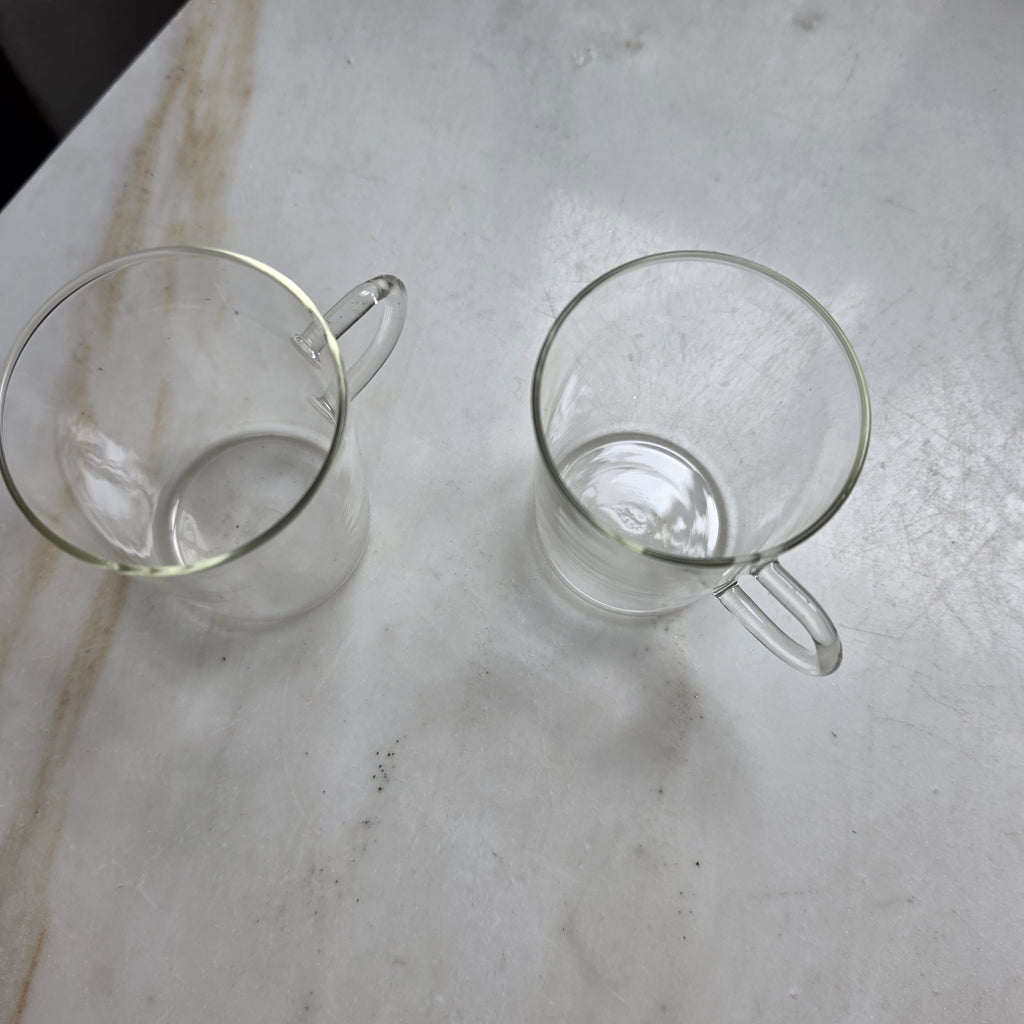 2x Schott Zwiesel Vintage Glas-Tassen Set – Zeitloser Genuss im Mid-Century Design