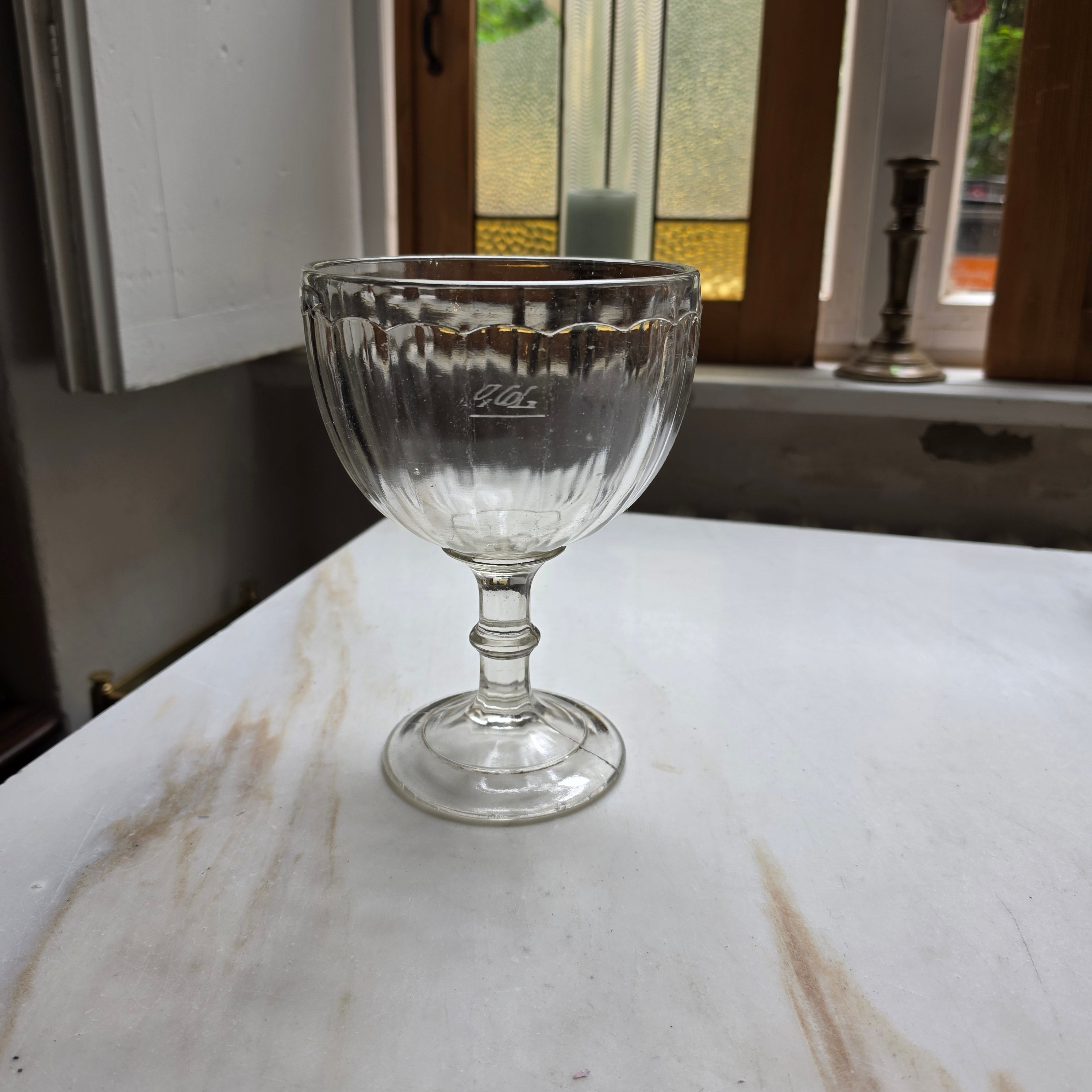 Altes 40er Jahre Glas groß oder auch Bonbonschale Vintage