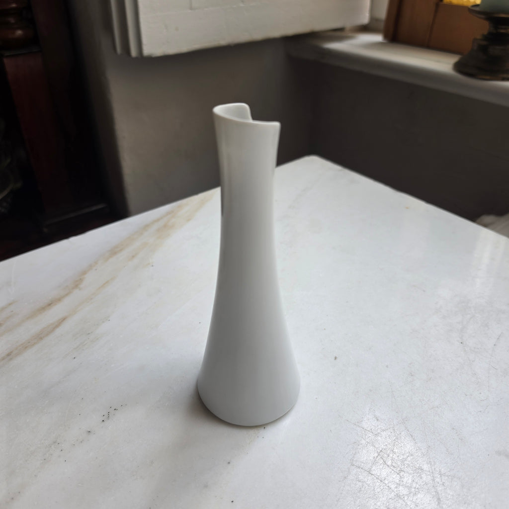 Vintage Arzberg Solifleur Vase in Weiß – Mid-Century Porzellan