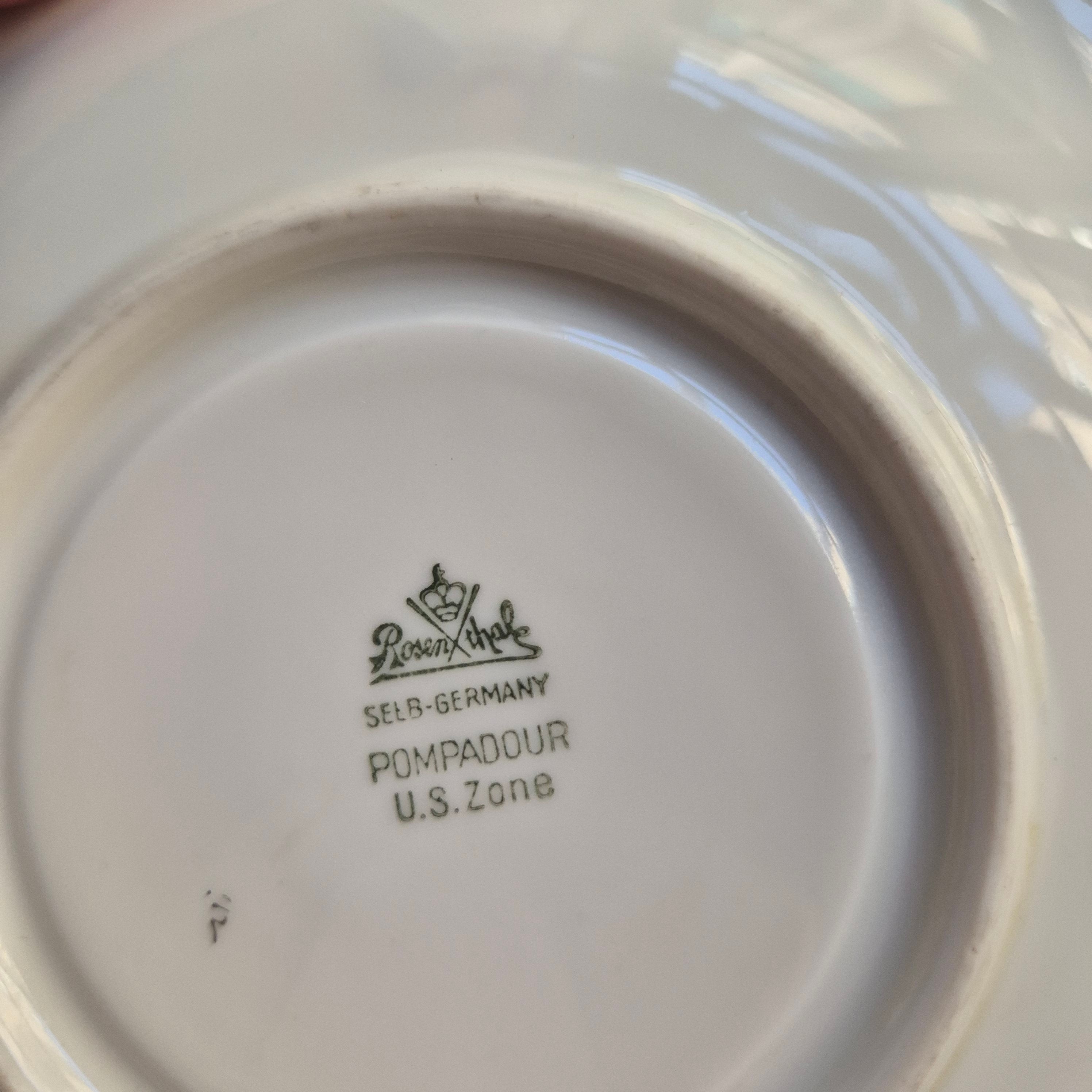Rosenthal Pompadour - Teetasse - Kaffeetasse - Sammeltasse - Handbemalt