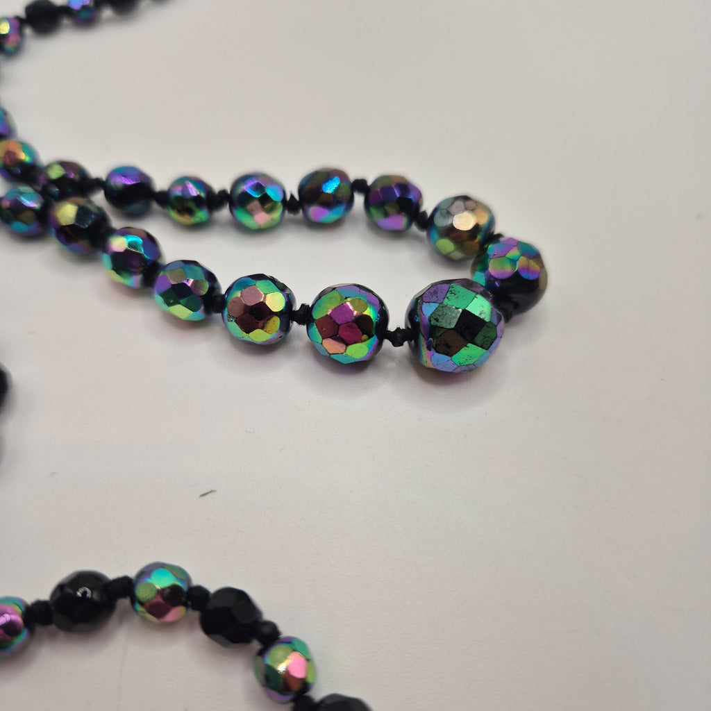 Kunstoff vintage kette bjnt schwarz