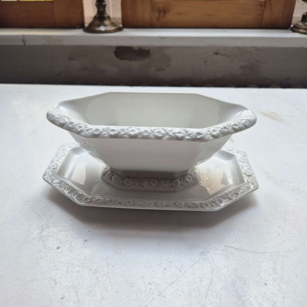 Antike Sauciere Schüssel Porzellan Rosenthal Maria weiß