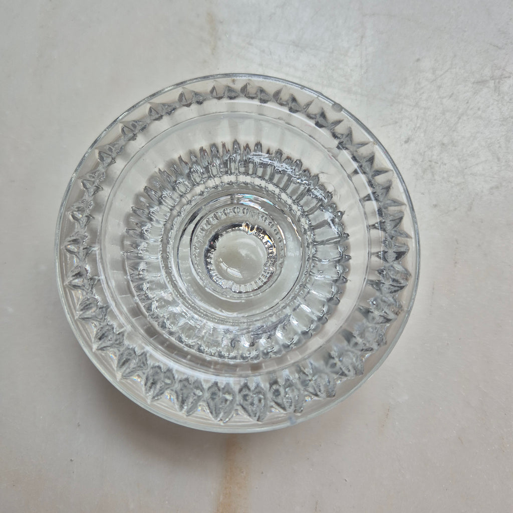 Vintage Etagere Kerzenständer Glas Kristall