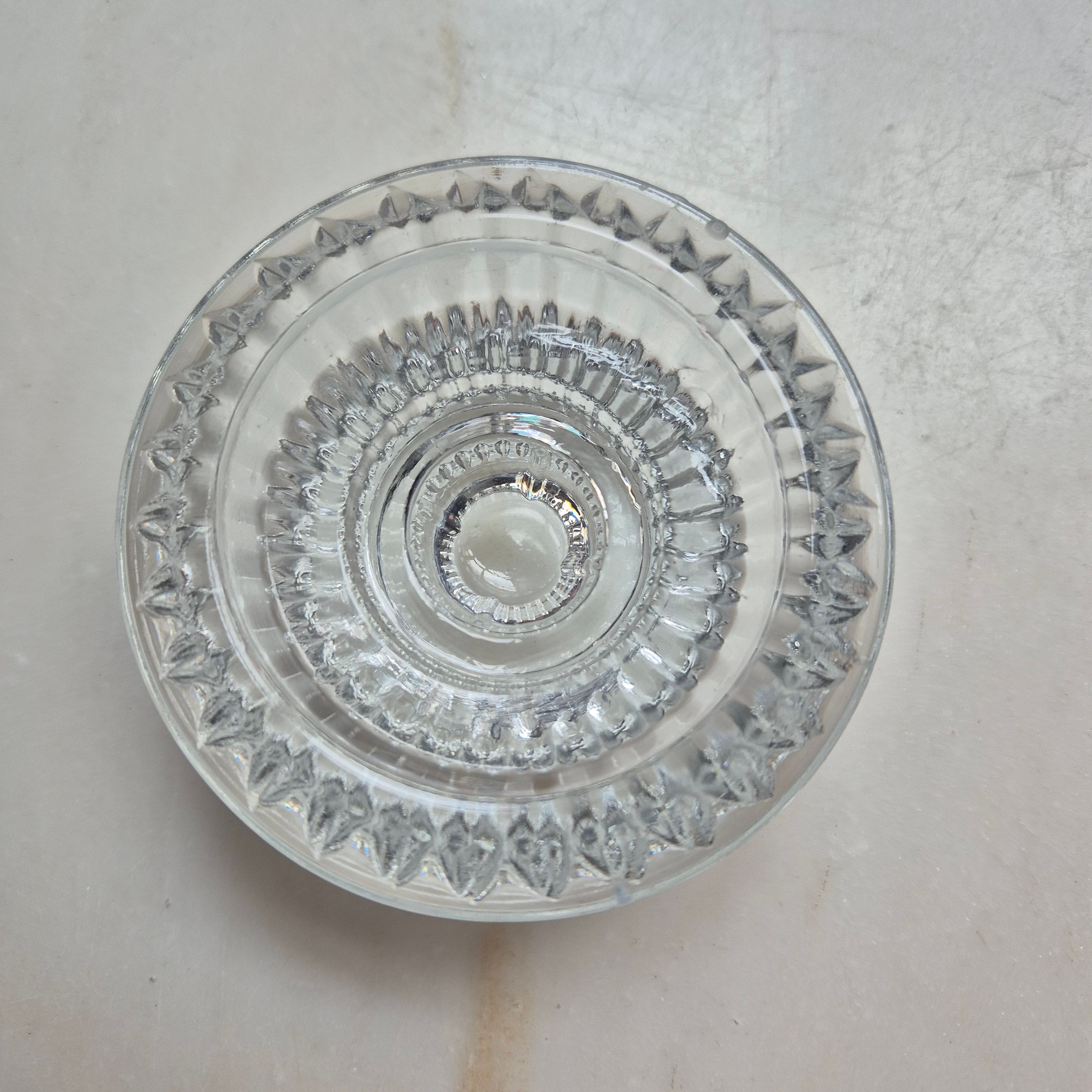 Vintage Etagere Kerzenständer Glas Kristall