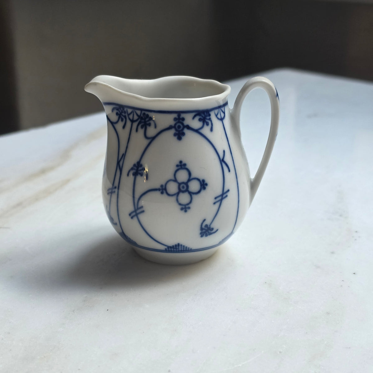 Vintage Winterling Porzellan-Milchkännchen – Blaues Zwiebelmuster - Indisch Blau