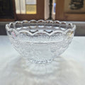 Vintage Glas Schale Obstschale Salat Kristalloptik