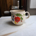 DDR Vintage Krug Landhaus Mohnblume Keramik