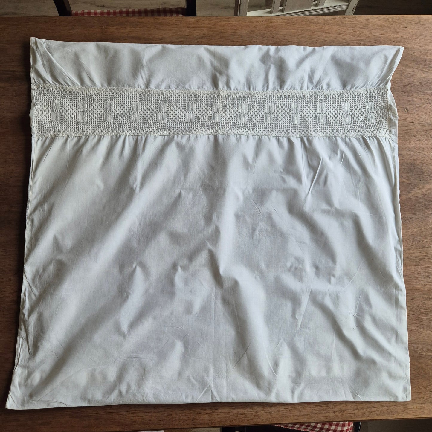 Antiker Paradekissenbezug Kissenbezug Kissenhülle Baumwolle 75x70cm weiß