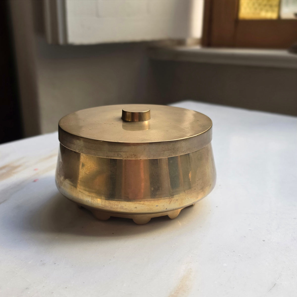 Edle Messingdose mit Deckel – Elegante Aufbewahrung & Dekoration im Vintage-Stil