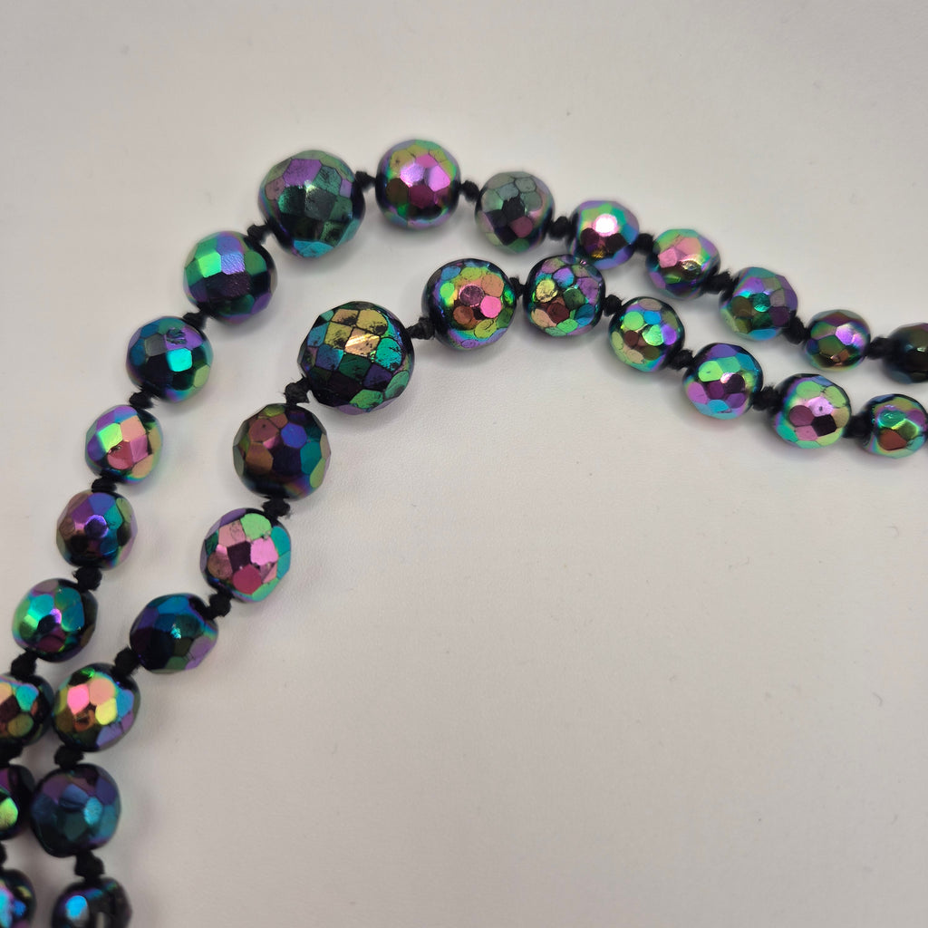 Kunstoff vintage kette bjnt schwarz