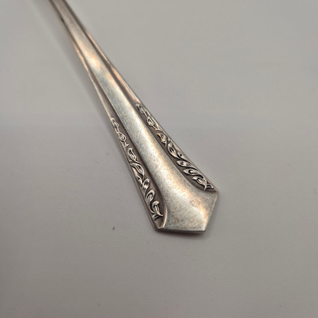6x Jugendstil Teelöffel versilbert 90er Auflage