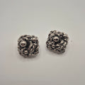 Vintage 50er Jahre Massive Runway Ohrringe / Made in West Germany Statement Clips Silber