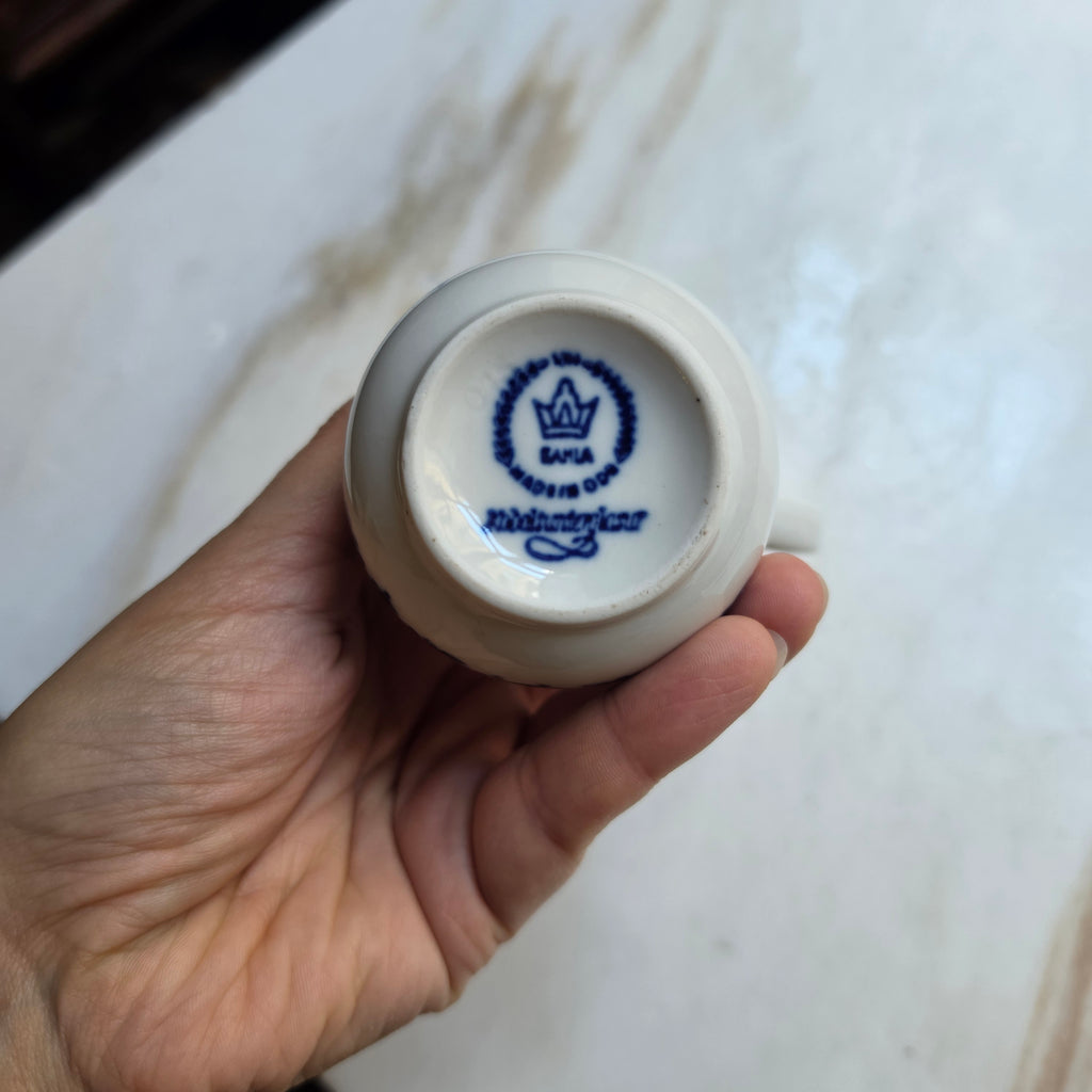 Vintage Milchkännchen blau weiß Kahla GDR Koboltunterglasur Zwiebelmuster