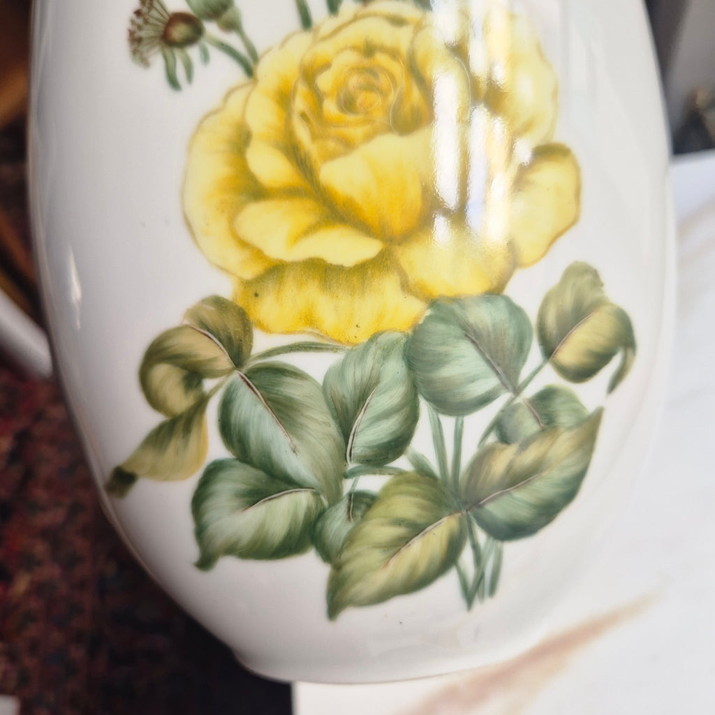 Handbemalte Porzellan Vase von Thomas Vintage Germany 40er Jahre