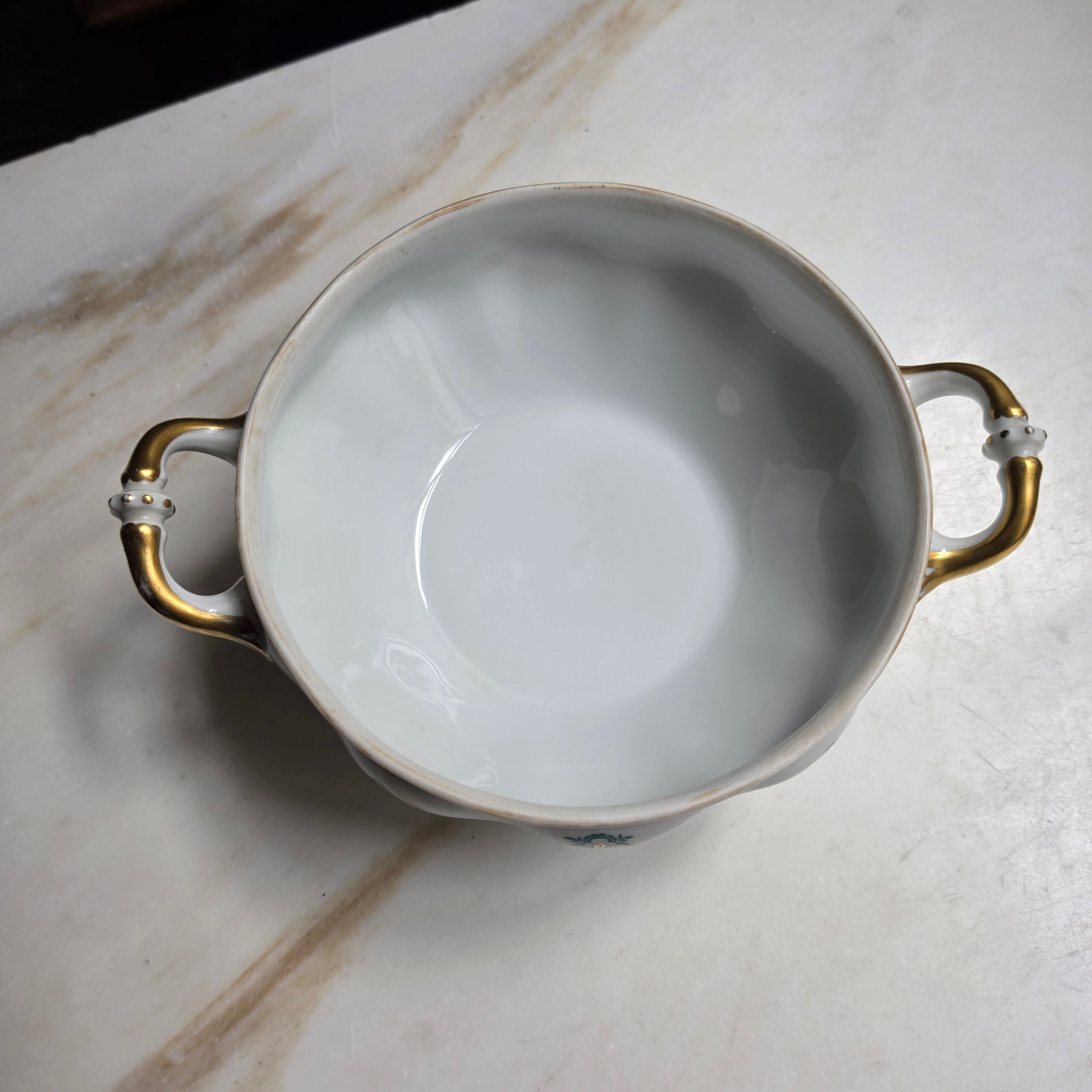 Antike Rosenthal Schale „Bavana“ – Edle Servierschale mit Goldstaffage & Ornamenten – Jugendstil