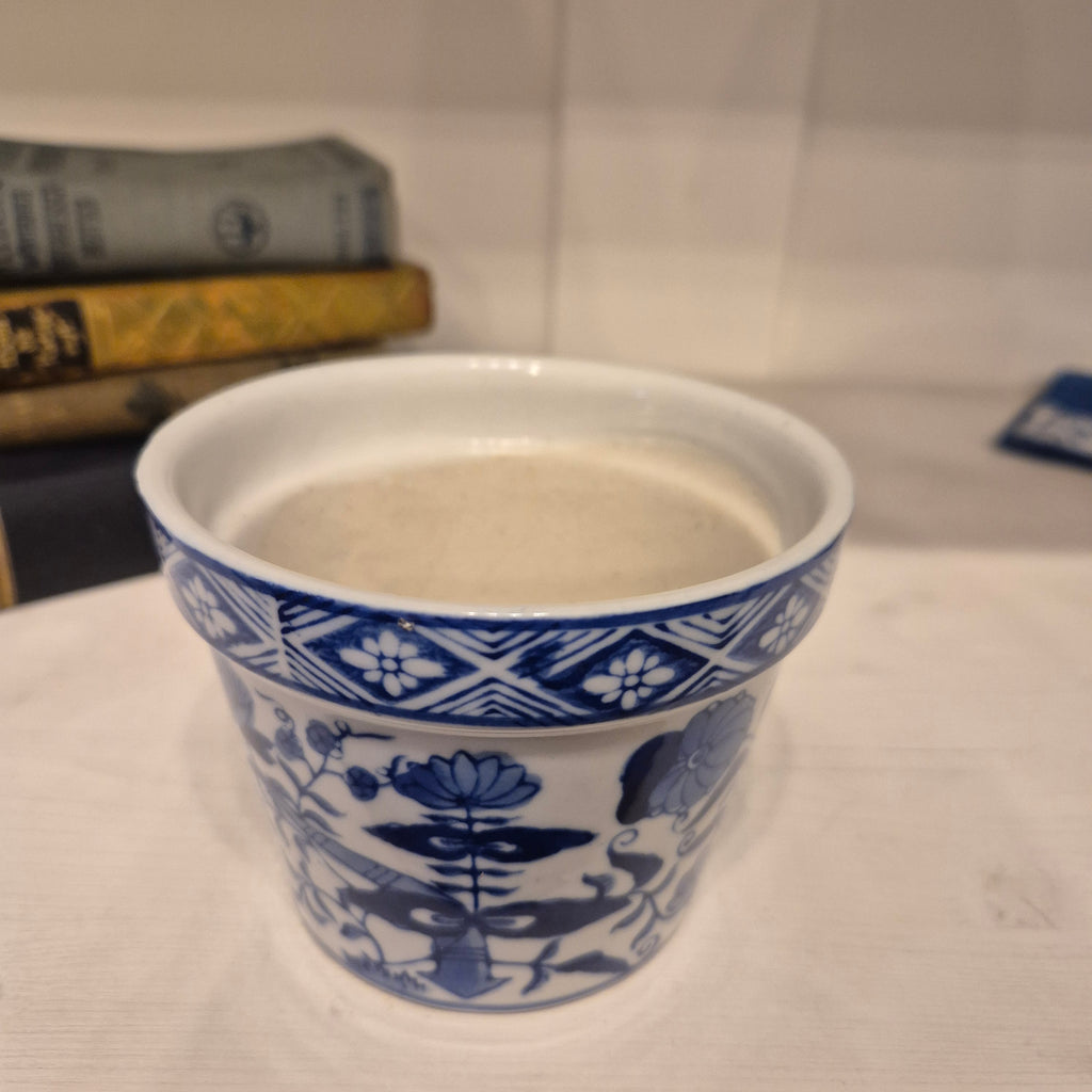 Kleiner Vintage Zwiebelmuster Übertopf