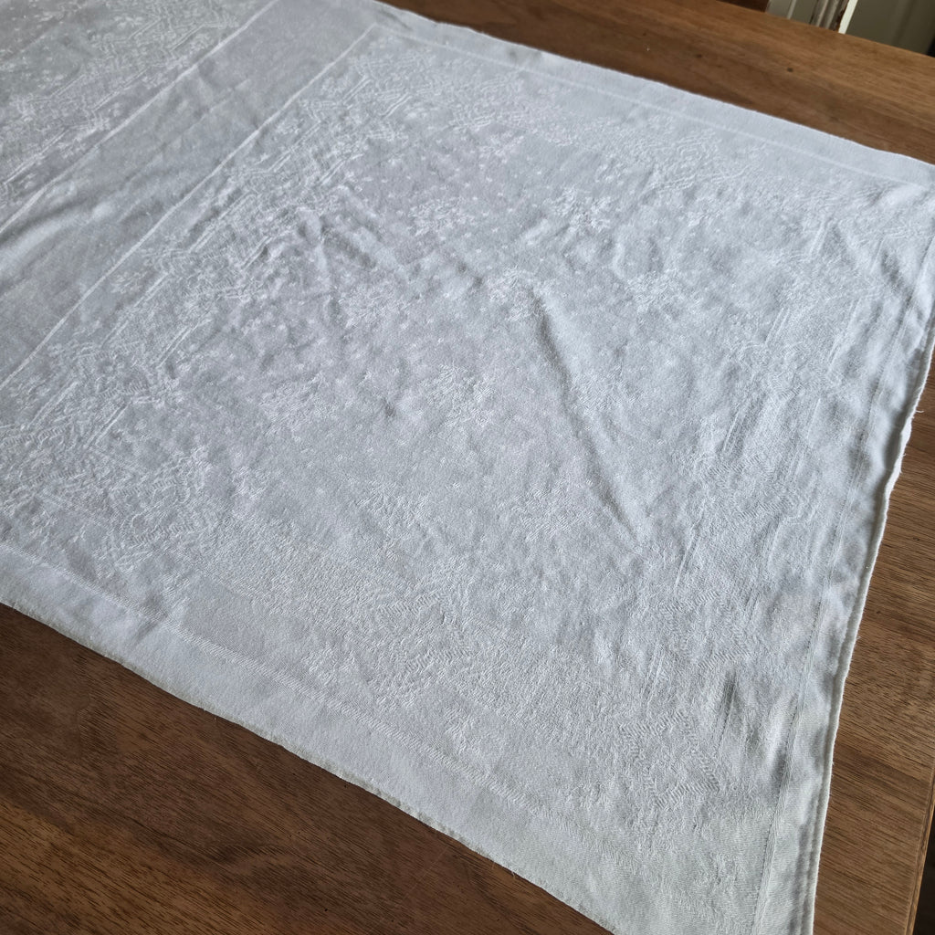 Antiker Baumwolle Tischläufer - Damast-Geschirrtuch im Perser-Design – 58x108cm