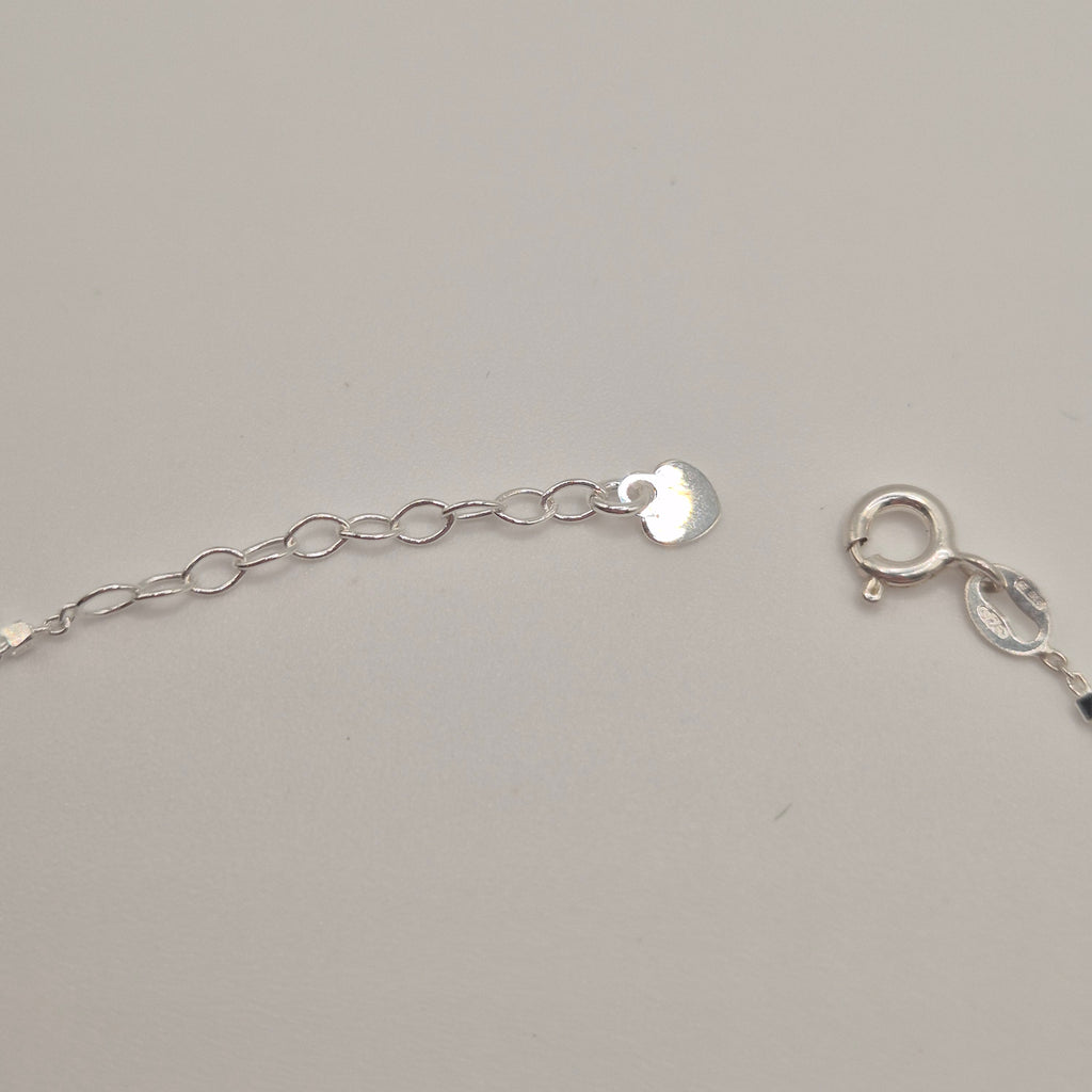 Zartes Fußkettchen Silber 925 Liebesglück