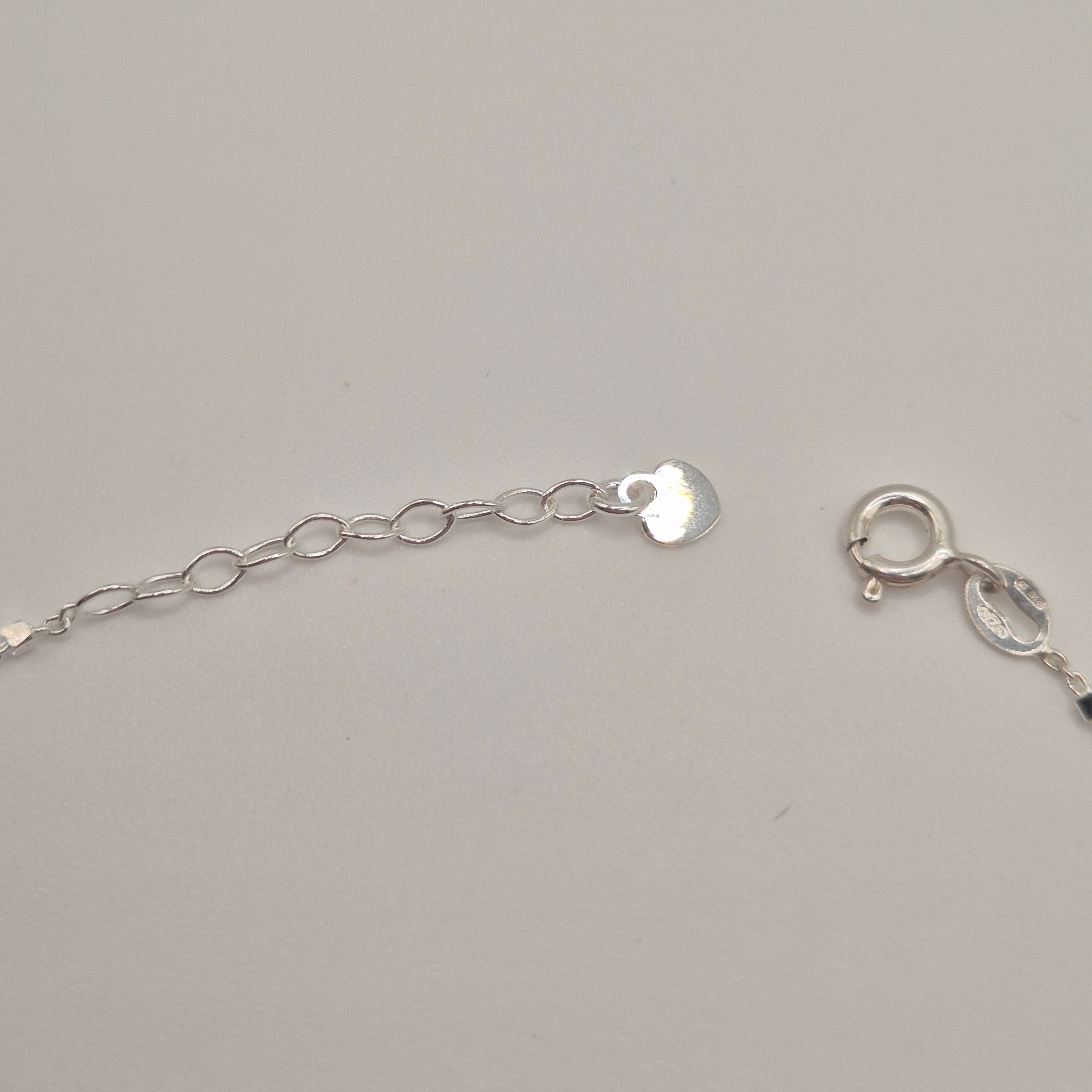 Zartes Fußkettchen Silber 925 Liebesglück