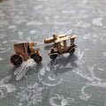 Auto fahrzeug Alte Manchetten Knöpfe aus W.Germany Gold Vintage Geschenk
