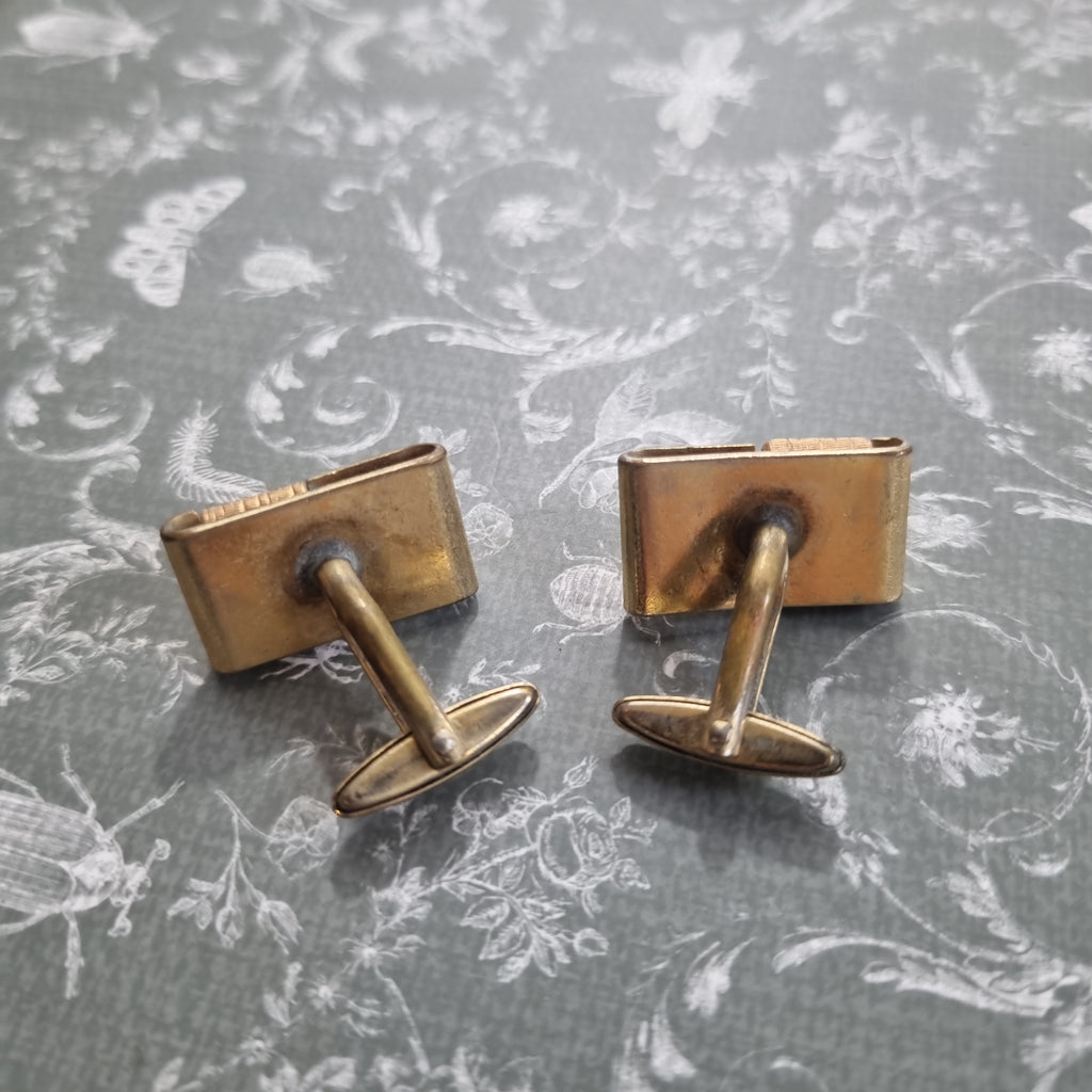 Alte Manschetten Knöpfe aus W.Germany Gold Vintage Geschenk