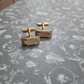 Alte Manschetten Knöpfe aus W.Germany Gold Ketten Vintage Geschenk