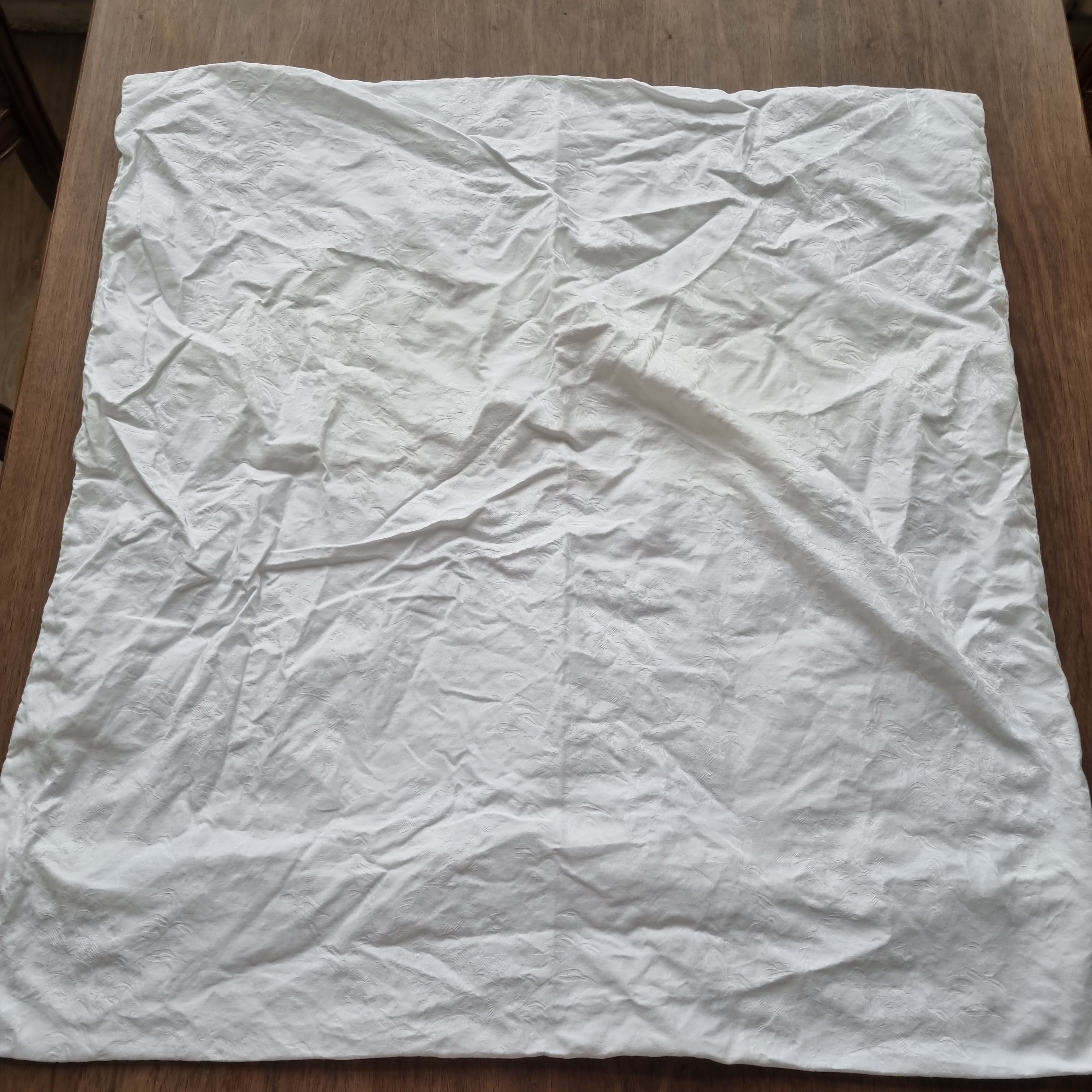 Antike,alte Kissenhülle 75x75cm weiß Blumen Vintage Kissen Bezug 🤍