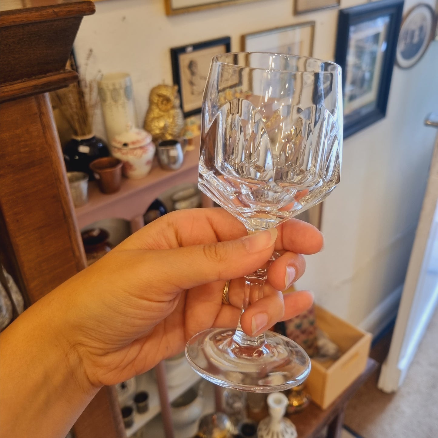 5x Crystal Cognac, Wein Gläser - Brandy Bourbon Ballon Snifters Vintage Retro 50er Jahre
