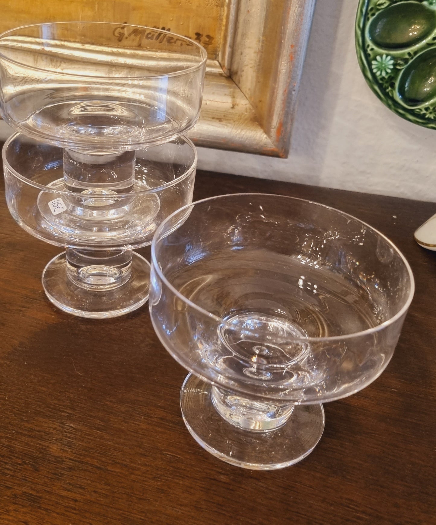 3x Weingläser Champagner Dessert Schalen Vintage Retro Midcentury edel und schön