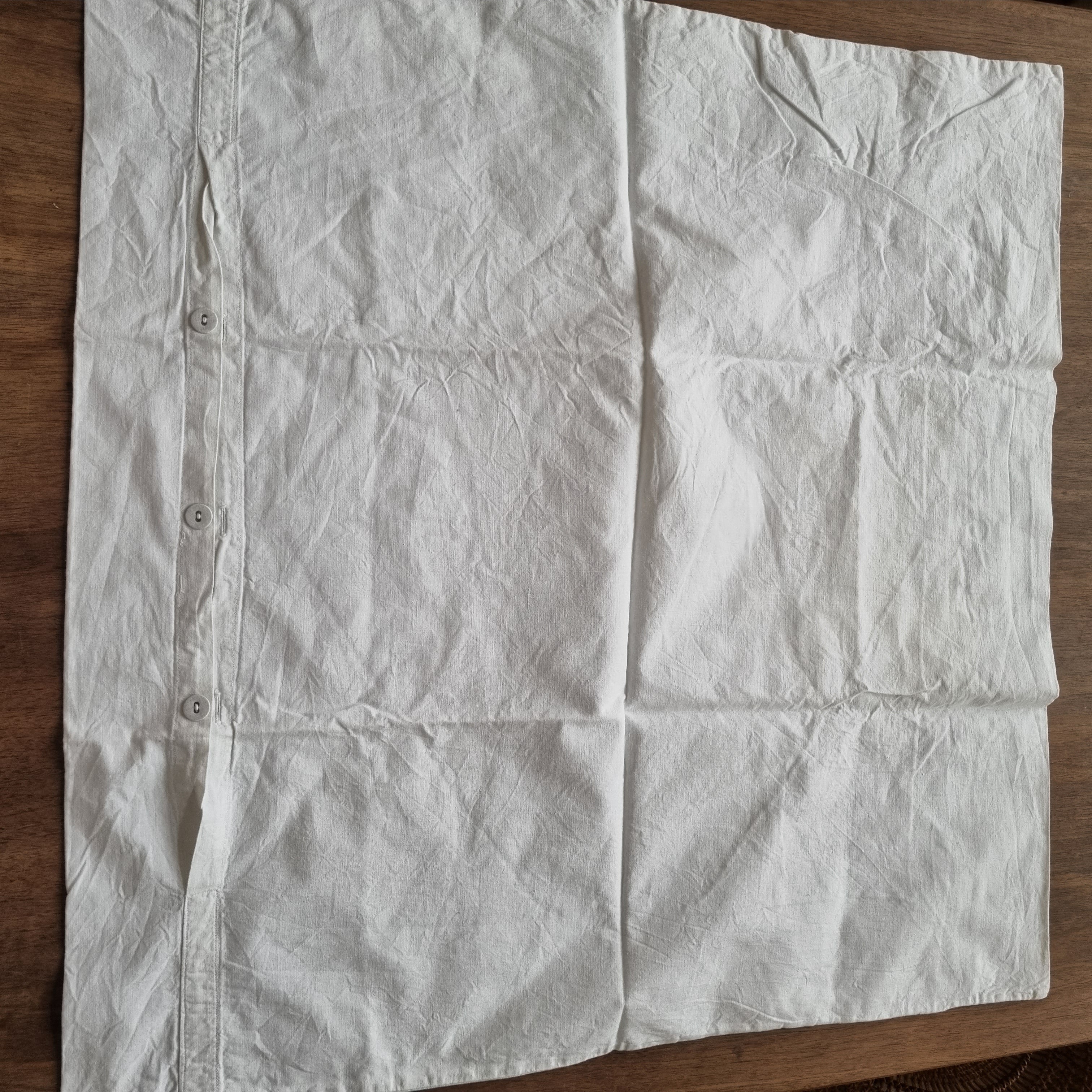 Antike,alte Kissenhülle 75x72cm weiß Initialien U.M. Vintage Kissen Bezug 🤍