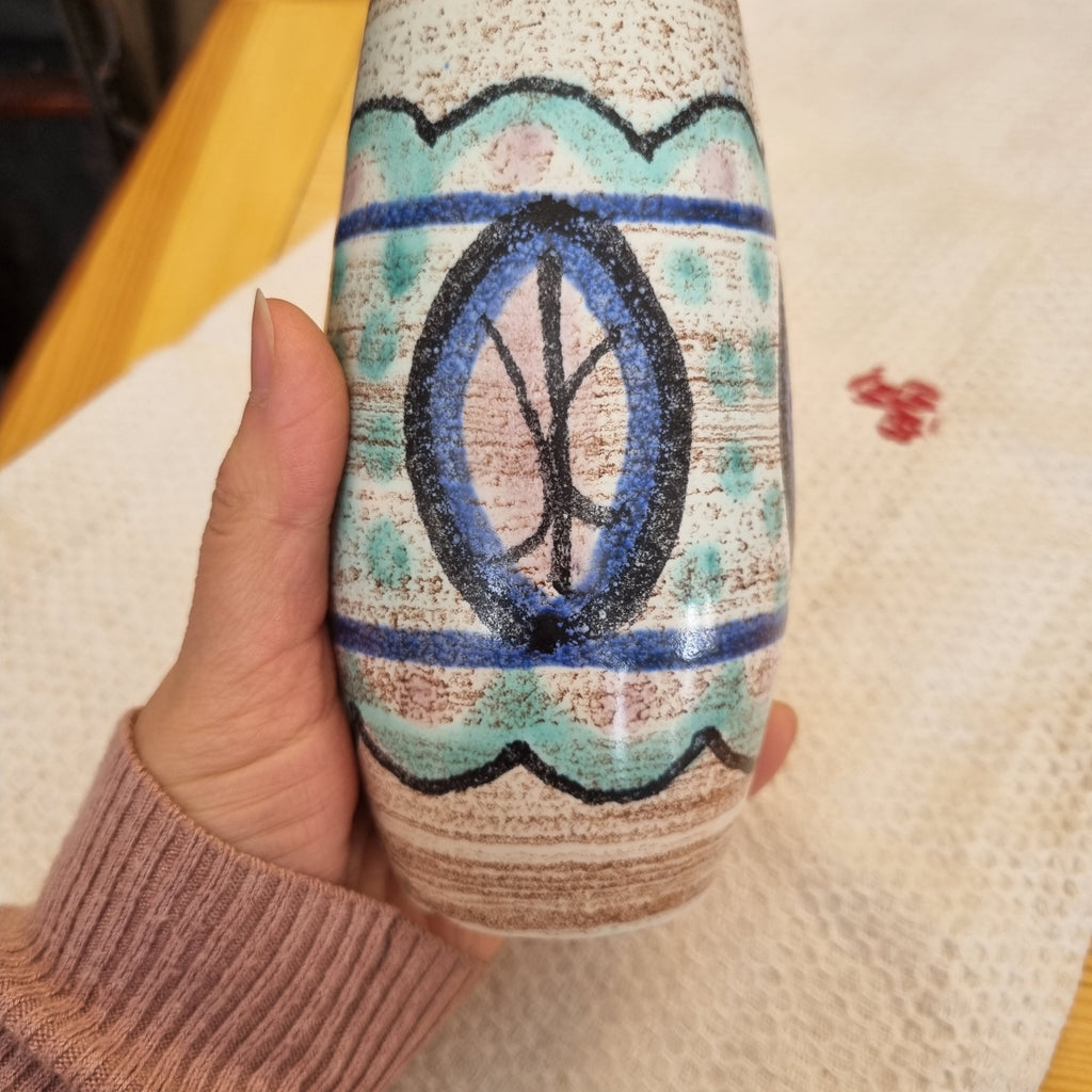 Kleine Keramik Vase 70er Jahre Midcentury Peace